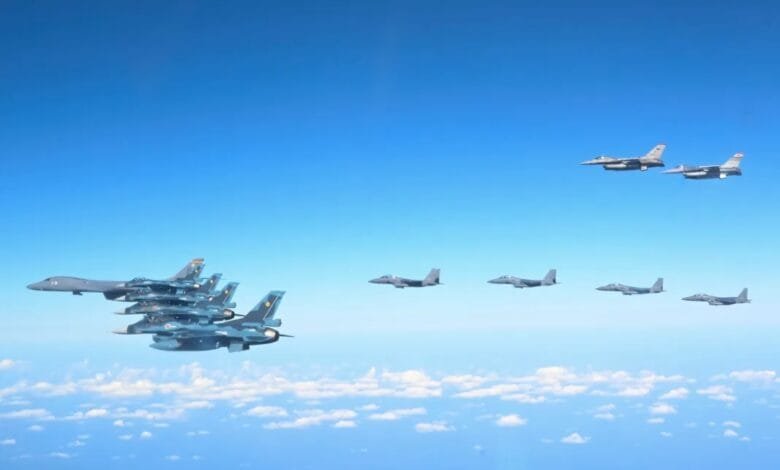 Abd Japonya ve Güney Kore B 1B ortak eskortu