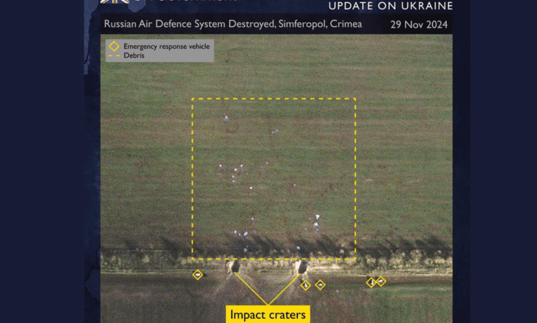 Kırımda Ukrayna tarafından vurulan S 400 hava fotoğrafı