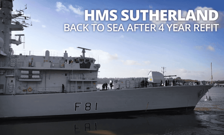 İngiliz Fırkateyni HMS Sutherland, Deniz Testlerine Başladı