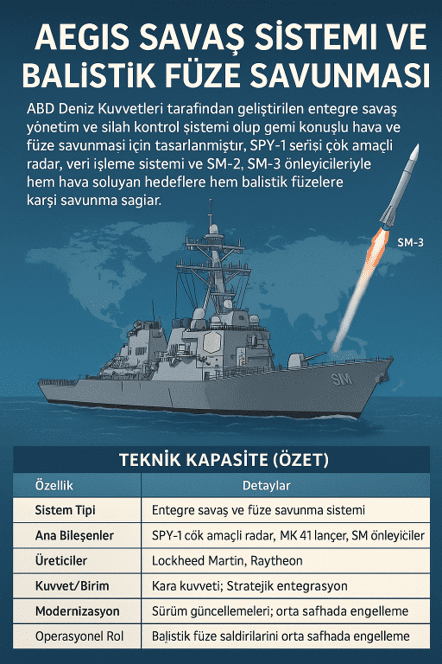 AEGIS savaş sistemi ve Balistik Füze savunması