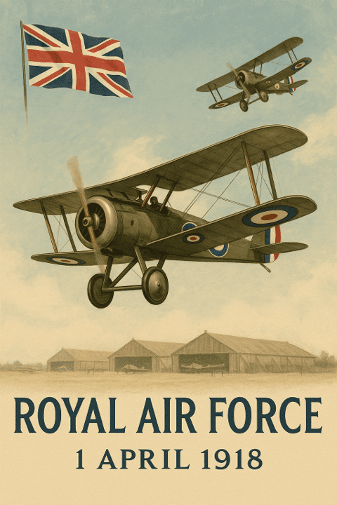 ilk Hava Kuvveti İngiltere'de Kuruldu. Dünyanın ilk hava kuvveti İngiliz hava kuvvetleri