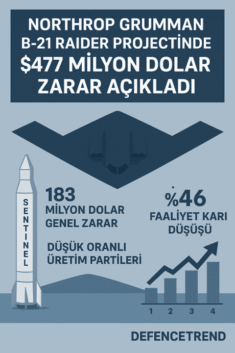 B 21 projesinde zarar açıkladı