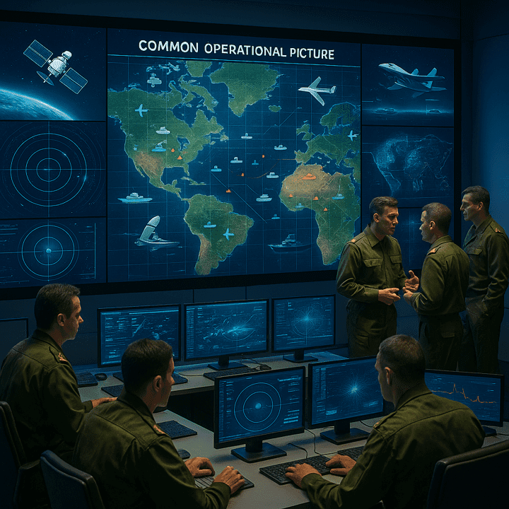 COP entegre olduğu C4ISR sitemleri ile taktik seviyeden stratejik seviyeye kadar çıktı üretebilecek bir fonksiyonun ifadesidir.