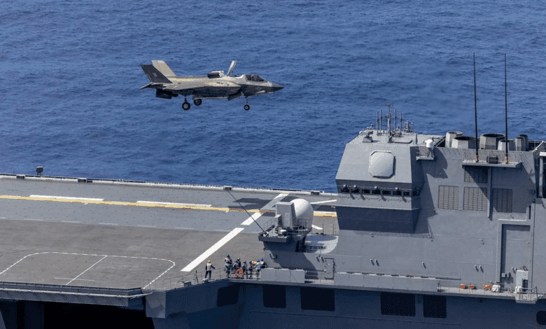 İngiltere ve ABD F 35B’leri JS Kaga’da Ortak Operasyon Yaptı