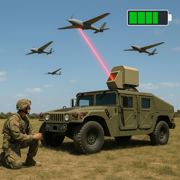 Lazerle Şarj edilen İHA teknolojisi ilerliyor