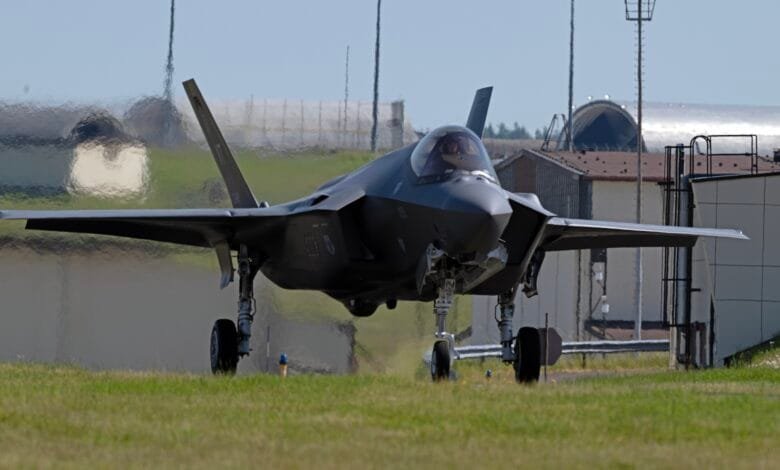 158 FW F 35A aircraft in Germany for Air Defender 23