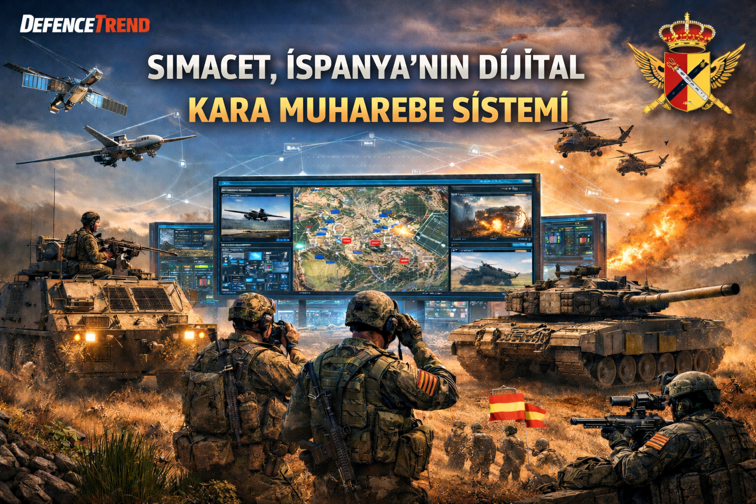 SIMACET İspanya Kara Kuvvetlerinin Dijital C2 sistemi Sahada