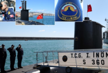 TCG 1. İnönü Sicilya Açıklarında Gövde Gösterisi Yapıyor