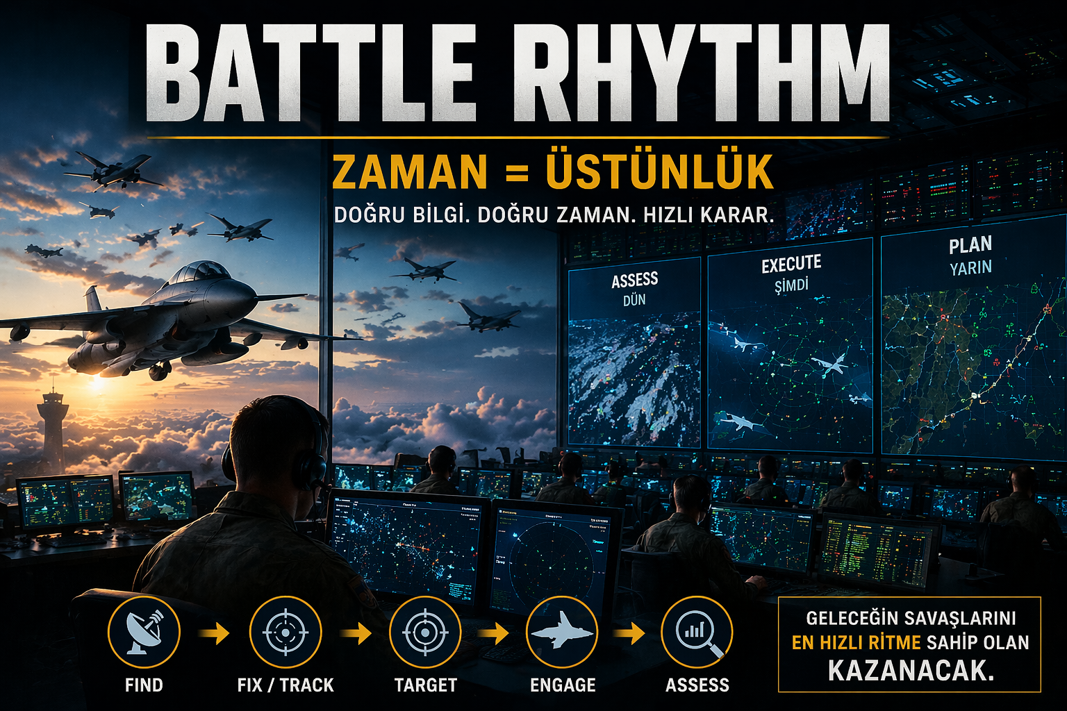 Battle Rhythm Savaş ritmi savaş temposu aslında karargahın temposu karargahın ritmi olarak da düşünülebilir