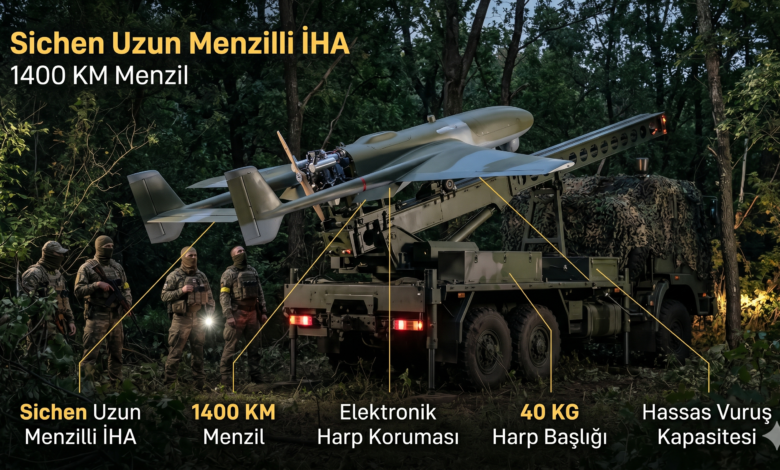 Ukrayna'nın Yeni Silahı Sichen: 1400 KM Menzilli Drone!