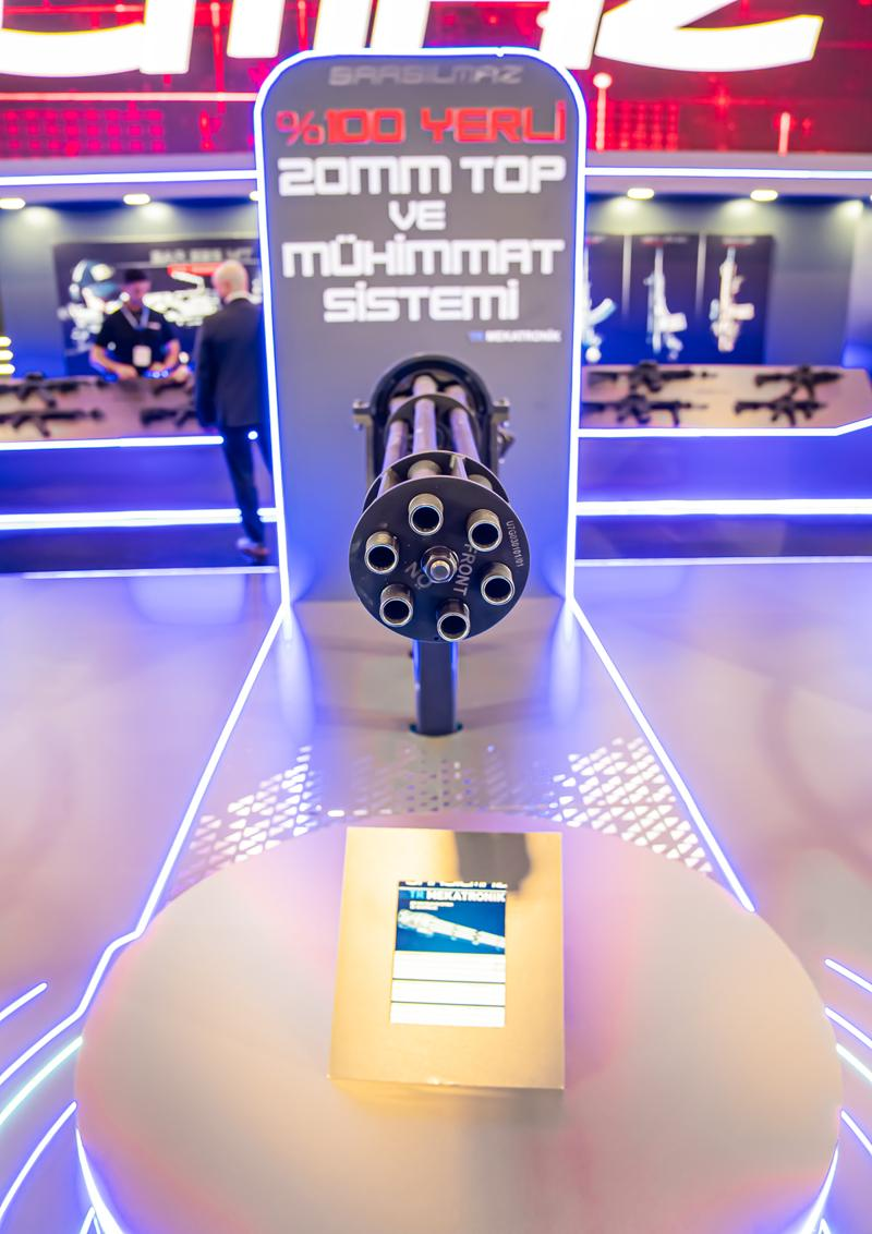 KAAN İçin 6 Namlulu 20 mm Top SAHA 2026’da Tanıtılıyor