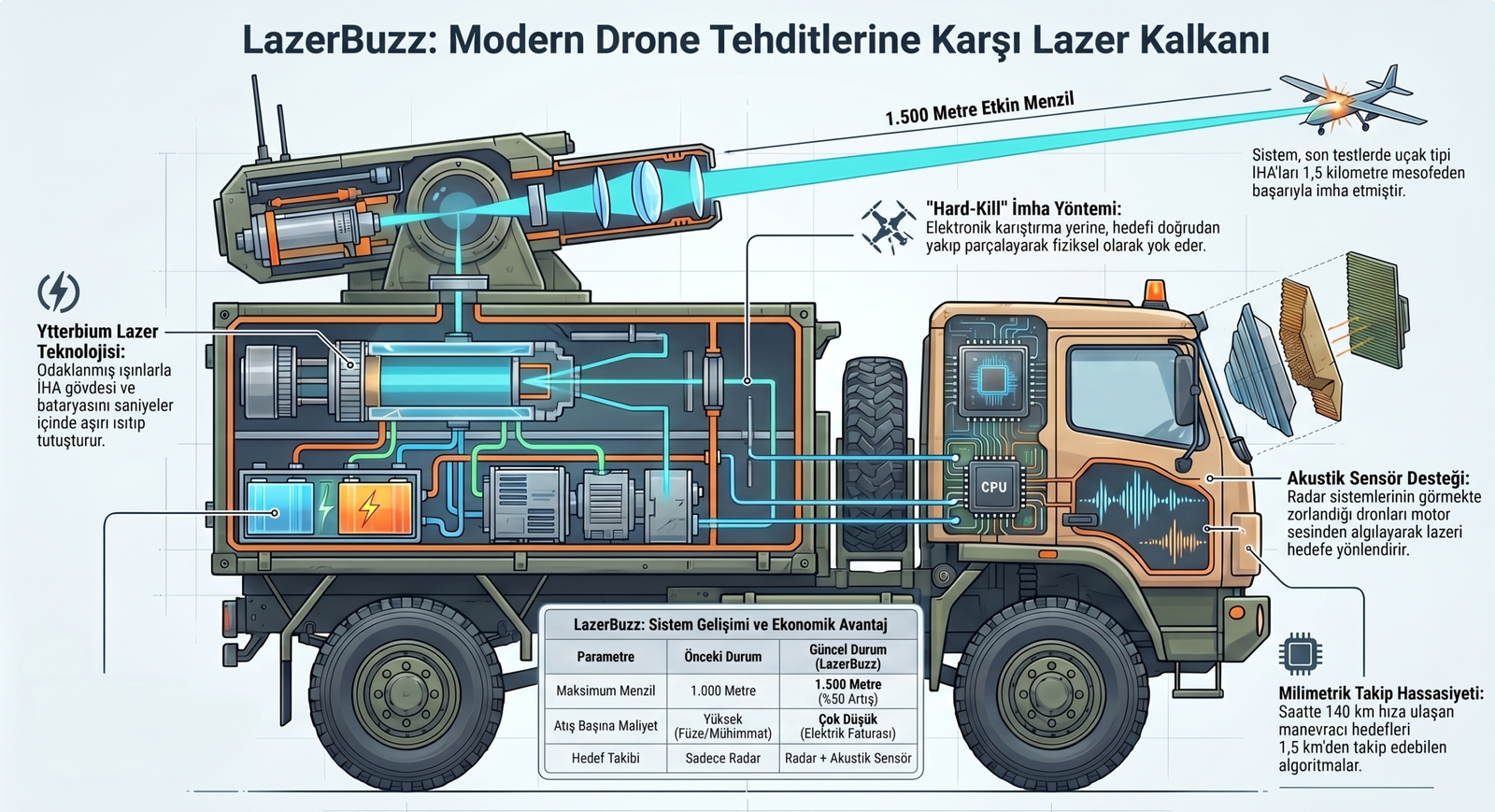 Rusya'nın Yeni İHA Avcısı: LazerBuzz 1,5 KM'ye Ulaştı