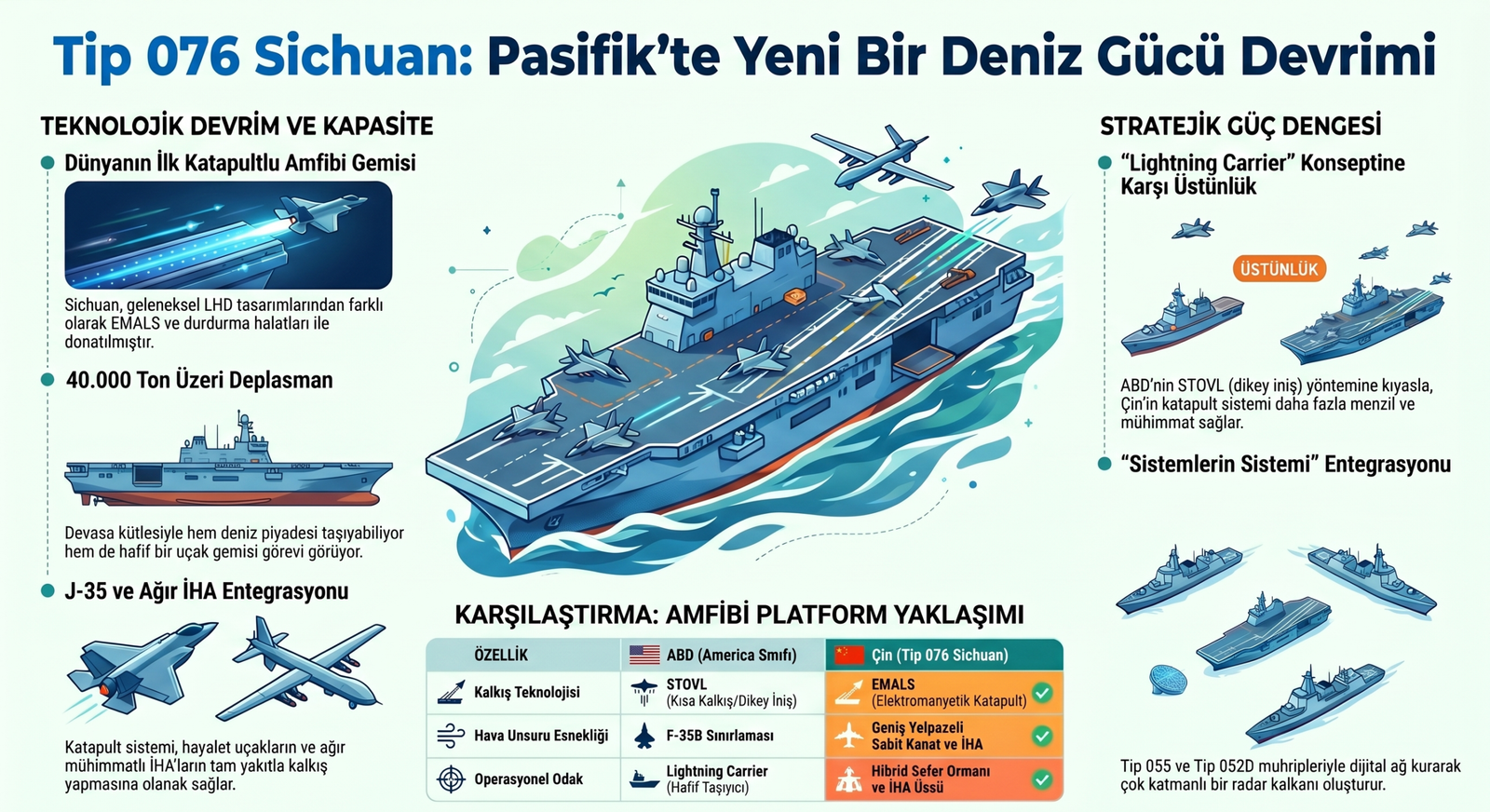 Pasifik'te Kartlar Yeniden Dağıtılıyor: Tip 076 Sichuan