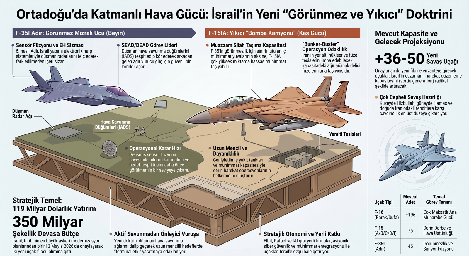 İsrail'den Tarihi Hamle: Yeni F-35 ve F-15 Filoları
