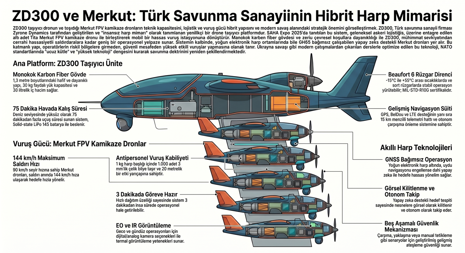 Savaş Alanında Yeni Bir Katman: ZD300 Drone Taşıyıcı