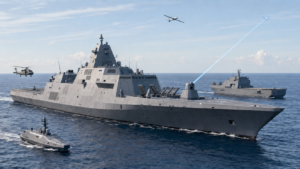 ABD savaş gemisi USS Defiant Geleceğin G&uuml;d&uuml;ml&uuml; F&uuml;ze Gemi konsepti
