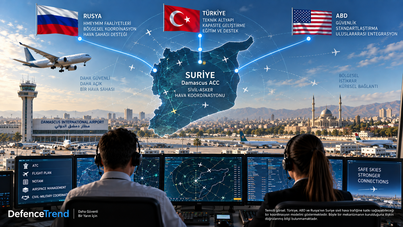 Suriye Hava Sahası Sivil Trafie Nasıl Açık ve Güvenli olcak