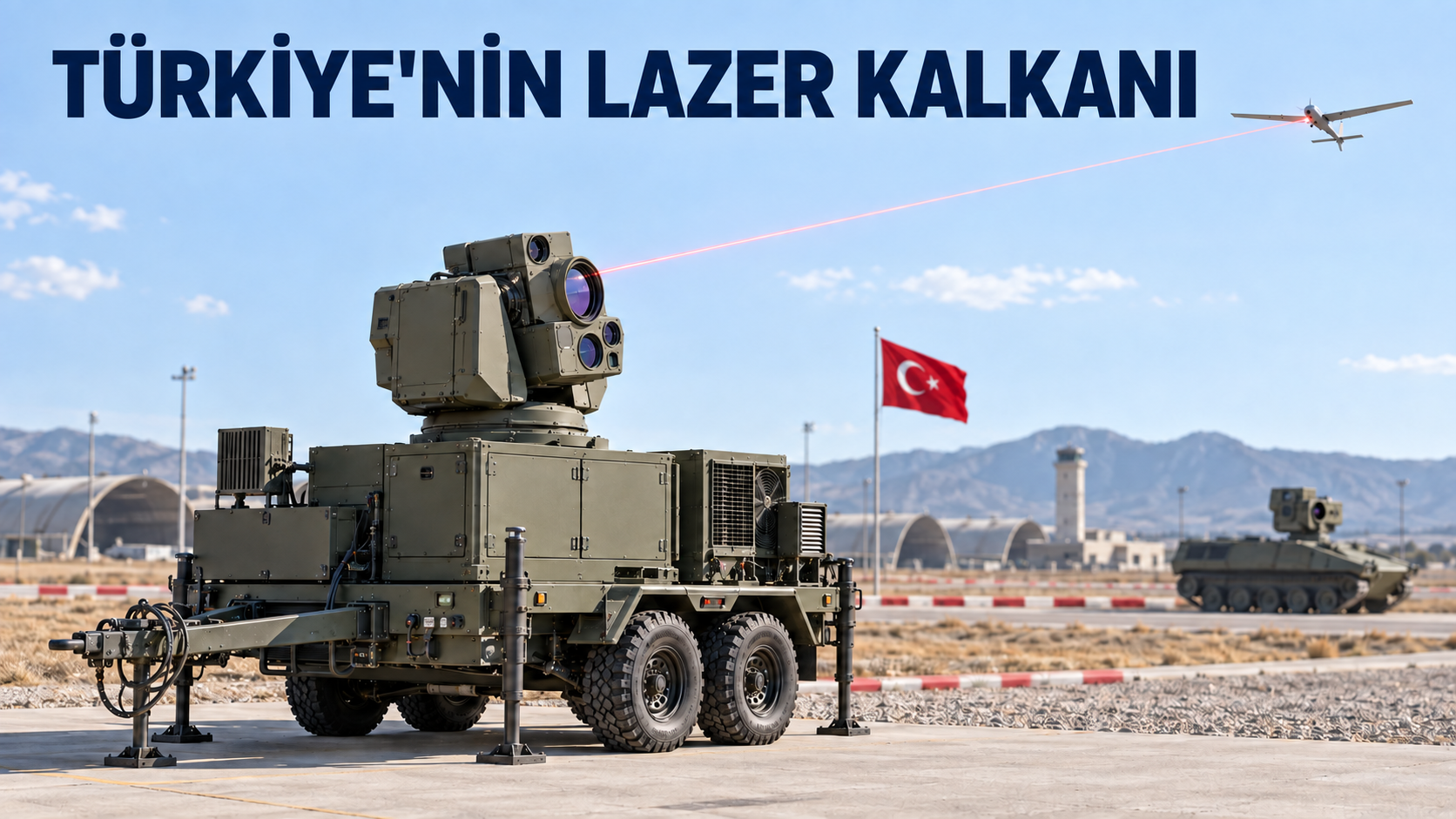 Türkiye'nin Lazer silahları. Görsel YZ ürünüdür.